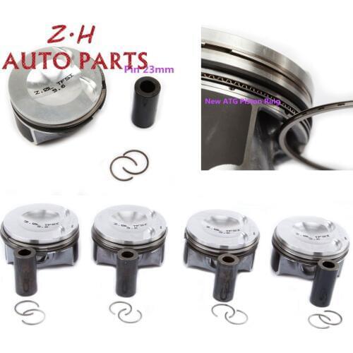 NEW EA888 Modified Engine Piston & ATG Piston Ring Kit 06K 107 065 T For VW Passat Tiguan Golf Audi A3 A4 Q5 TT 2.0TFSI Pin 23mm