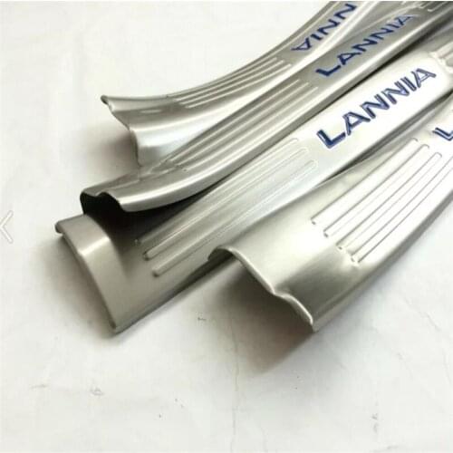 Suitable for Nissan Lannia built-in welcome pedal stainless steel 3 horizontal bars 2015 car accessories