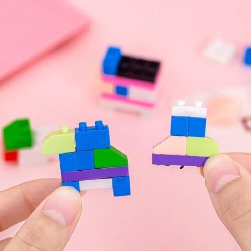 12packs rubber Eraser Art Painting Pencil Erasers Material Escolar Stationery for exam Office Erase Supplies Kids Gift