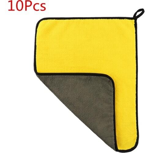 10 pccs Extra Soft 30x60CM Car Wash Microfiber Towel Car Cleaning Drying Cloth Car Care Cloth Detailing Car WashTowel NeverScrat