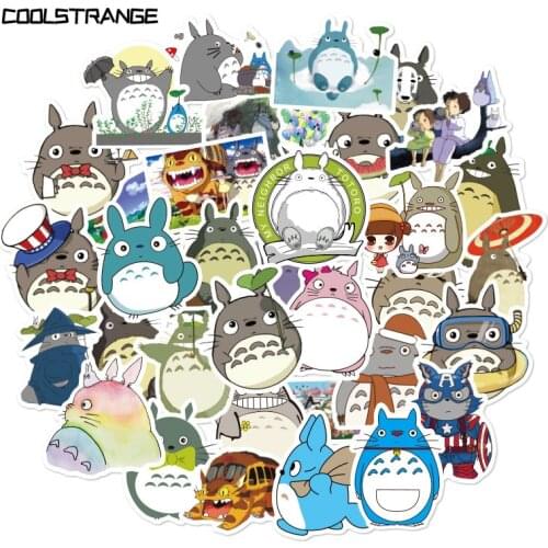 10/30/50Pcs Miyazaki Hayao Series Anime Tonari No Totoro Stickers For Kid Laptop Skateboard Luggage Refrigerator Notebook Helmet