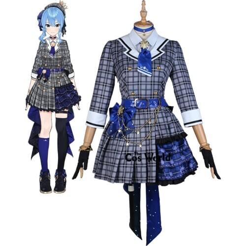 YouTuber VTuber Hololive Hoshimati Suisei Uniform Outfit Cosplay Costumes