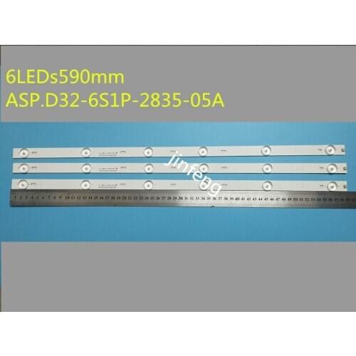 18pcs/lot6LED s590mm ASP.D32-6S1P-2835-05A