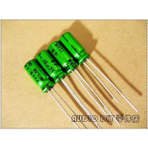 20PCS/100PCS Nichicon MUSE BP (ES) 10uF 25V 25v10uf Audio Non-Polar Electrolytic Capacitor