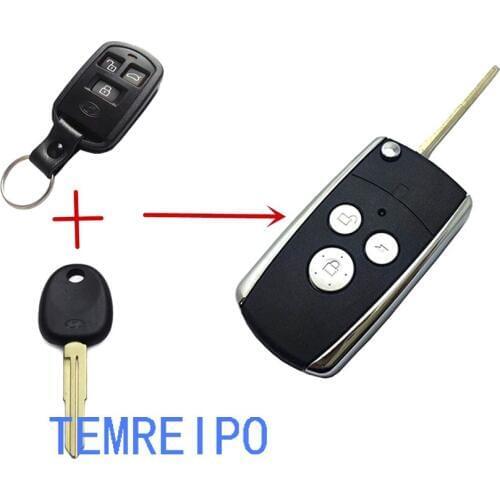 3 Buttons Replacement Folding Replacement Key Cover Blank For Hyundai Sonata keys Modified Remote Key Shell Fob