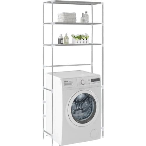 Bathroom 3-Tier Storage Shelves Rack Over Laundry Machine/Toilet of Bathroom Organization WC Products Supports and Storage Racks