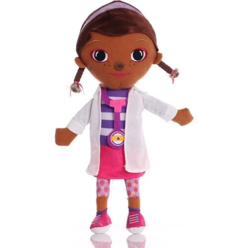 35cm Doc McStuffins Plush Toy Kawaii Soft Stuffed Cartoon Plushie Toys Dolls for Children Birthday Christmas Gifts