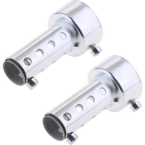42mm Silver Motorcycle Exhaust Can Muffler Insert Baffle DB Killer Silencer, 3 inch 80mm Length