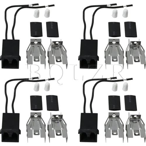 BQLZR 4 Set Burner Receptacle Kit Electric Stove 330031 Replacement for Amana