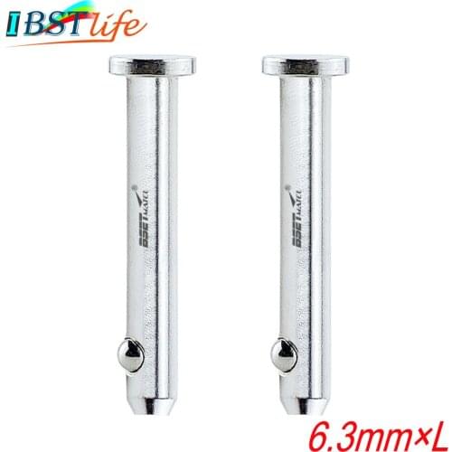 2PCS 6.3mm 316 Stainless Steel Dowel Pin Flat Head Cylindrical Pin Positioning Pins Quick Release Ball Pin Retainer Farm Lawn