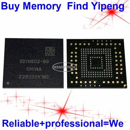 SDIN5D2-8G BGA153Ball EMMC 8GB Mobilephone Memory New original and Second-hand Soldered Balls Tested OK