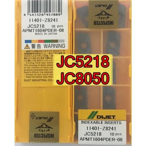 APMT1135 PDER-08 APMT1604 PDER-08 JC5218 JC8050 original Made in Japan Dijet Carbide insert Free shipping