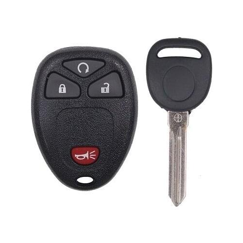 Keyecu Keyless Entry Remote Control Transmitter 15913421 & ID46 Transponder Key for G M OUC60270, OUC60220