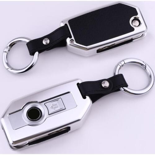 Aluminum alloy leather Motorcycle Remote Control Car Key Case Shell Cover For BMW R1200GS R1250GS R1200RT K1600 GTGTL F850 750GS