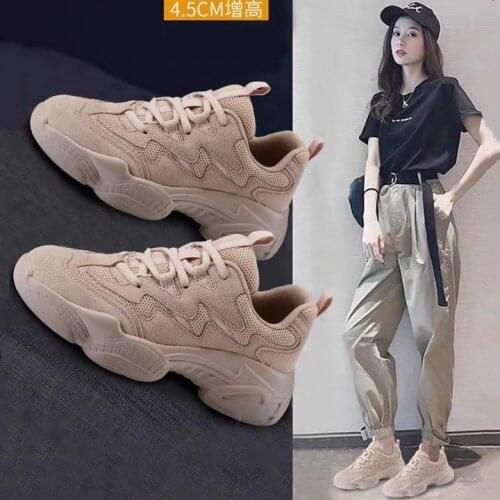 Womens New Spring and Autumn Platform Sneakers Running All-match Super Fire