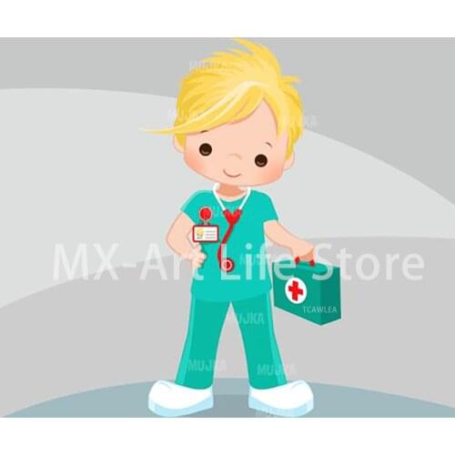 Lovely Professional Doctor Boy Cutting Dies for DIY Craft Scrapbooking Cards Decorative 2020