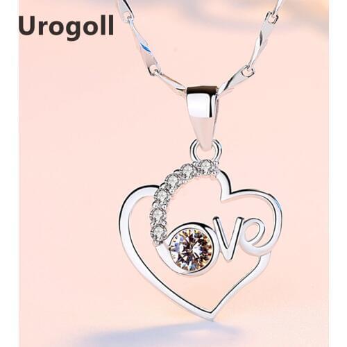 Genuine Fine Jewelry Pendant Necklaces For Women Anniversary Jewelry AAA Zirconia Trendy Pendant Necklace Gifts