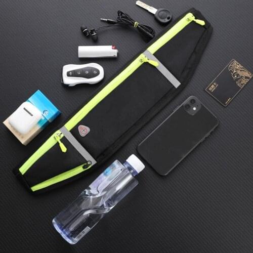 Durable Belt Bag Sweatproof Multiuse Polyester Hidden Anti-theft Walking Cell Phone Bag Large Capacity Workout Sport Pouch Bag