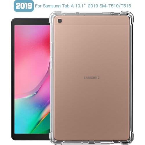 Shockproof Cover For Samsung Galaxy Tab A 10.1'' (2019) SM-T510 SM-T515 10.1inch Case TPU Silicon Transparent Cover Coque Fundas