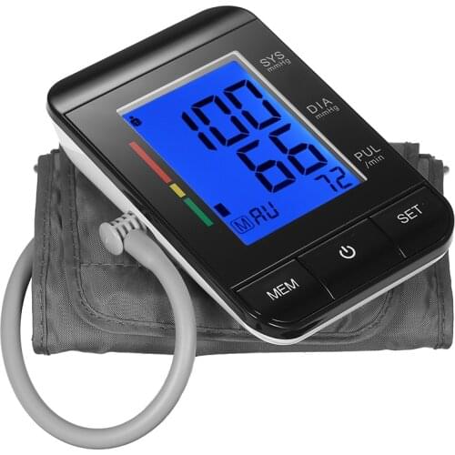 CE ertification Blood Pressure Monitor Tonometer Arm Sphygmomanometer Pulse Rate/2 User Mode/90 Data Memory/IHB Indicator