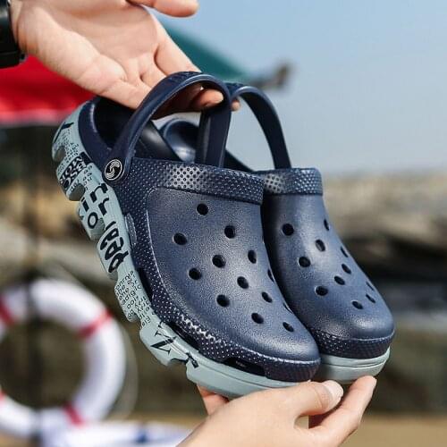 Topvivi sandals men luxury Brand Summer beach Casual safety sandals Man Clog Slipper male Sandalias Garden Shoes big size 48 49