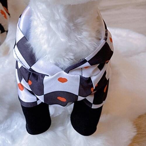 Stylish Puppy Hooded Winter Clothing Dog Hoodies Loose Skin-friendly