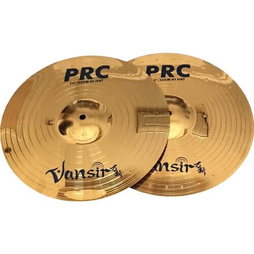 Vansir Polishing Alloy Cymbals Gold Color 14''HH For Sale