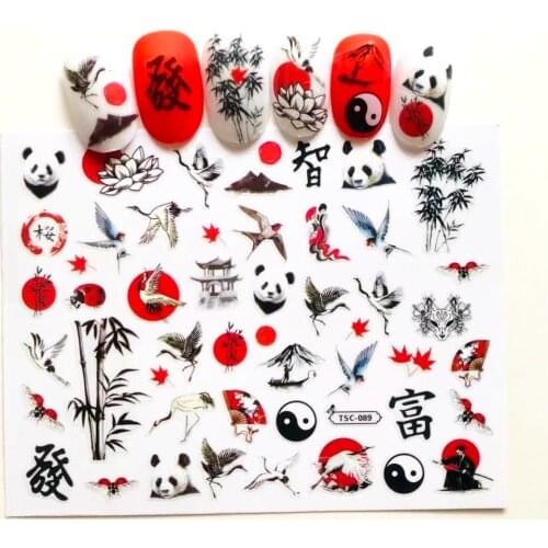 TSC-89 Game serie movie film DESIGNS COOL 3d nail art stickers decal silder template diy nail tool decorations