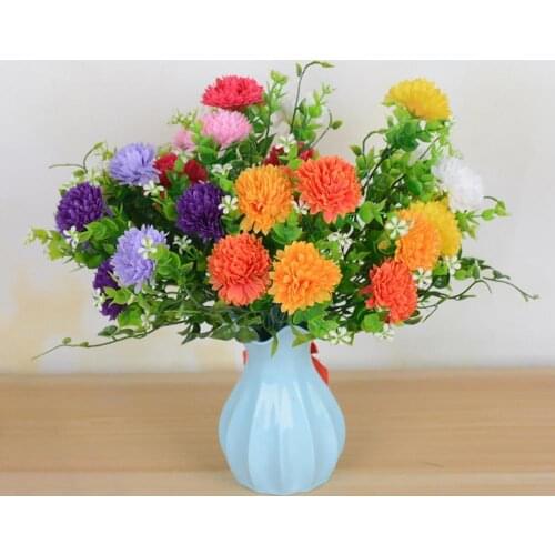 Flower Vase Shatterproof Desktop Decor Mini Lotus Leaf Mouth Imitation Ceramic Vase for Home