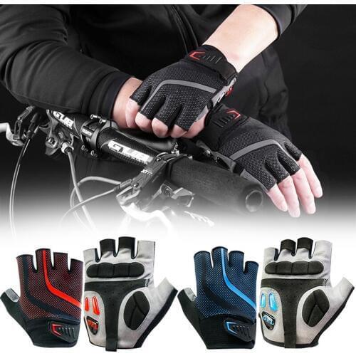 Cycling Gloves Mountain Bike Gloves Half Finger with Shock Absorbing Breathable for Summer Cycling Rock Climbing Gym Hiking
