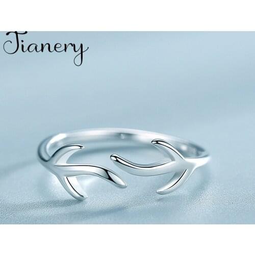Fashion Female Big Leaf Branch Finger Rings For Women Lover Wedding Jewelry Party Trendy Statement Rings Wholesale