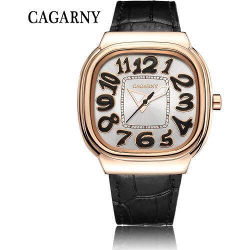 Cagarny Women Watches Waterproof Top Brand Fashion Ladies Watches Leather Female Quartz Wrist Watch Women Retro Reloj Mujer New