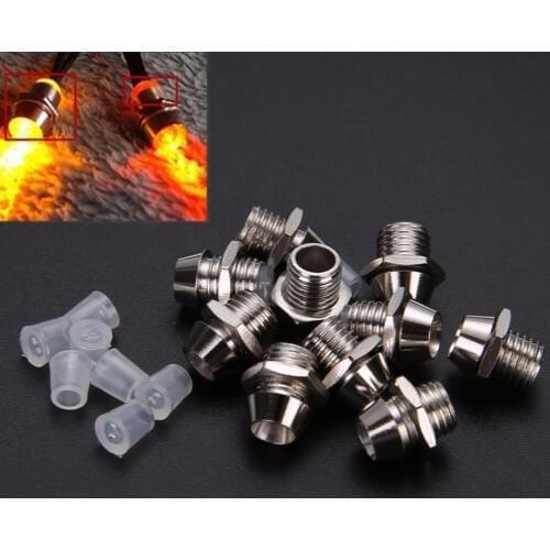 10pcs 3mm LED Lamp Holder Round Chrome LED Bezel Emitting Diode Metal Holder Luminous Tube Holder