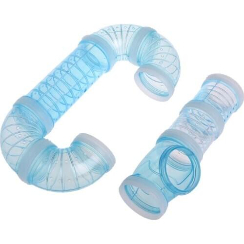 2021 New DIY Acrylic External Connected Hamster Pipeline Tunnel Fittings Tube Playing Toy