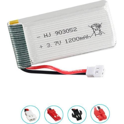 3.7V 1200mah lipo Battery for KY601S Syma X5 X5c X5SC X5SW M18 H5P RC Quadcopter 903052 3.7V Rechargeable battery 1pcs to 5pcs