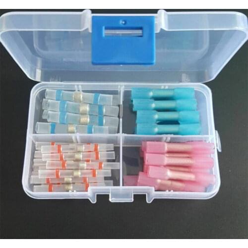 With Box 60 pcs Solder Seal Heat Shrink Tube Terminal Solder Seal Wire Connector