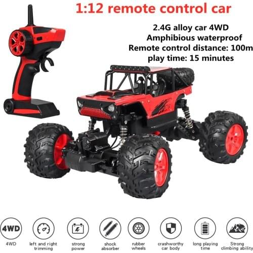 1:12 4WD RC Car 2.4G Radio Control Car Buggy Off-Road Remote Control Trucks 15KM/H Remote Control Car Toys For Children