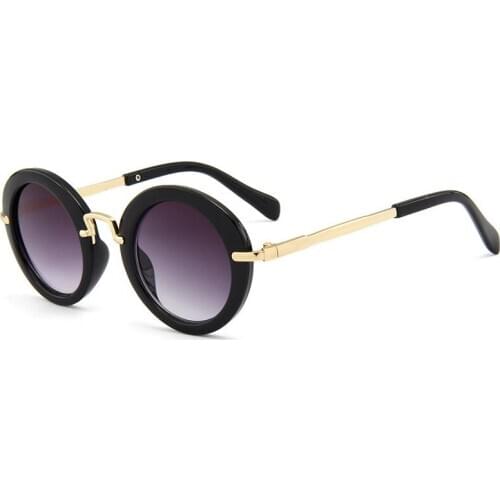 Metal Children Sunglasses for Boy Girls Retro Round Baby Infant Sun Glasses for Travel Goggle Toddler Gafas De Sol Oculos 2020