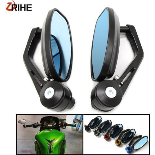7/8"22MM Motorcycle Mirror CNC Aluninum Handlebar Rearview Side Mirrors For Kawasaki Z125 pro Z650 Z750 Z800 Z900 Z1000 ER6N ER6