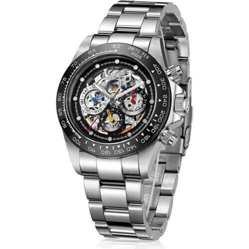 Relogio Masculino LOREO 20bar Diving Watch Mechanical Skeleton Watch Sapphire Calender 24hours Luminous Sports Watches Mens 2020