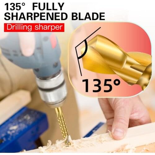 6pcs/set Cobalt Drill Bit Set Spiral Screw Metric Composite Tap Drill Bit Tap Twist drill bit set multi-function metal specia