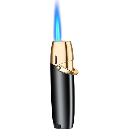 New MINI Metal Inflatable Jet Flame Butane Gas Cigarette Accessories Lighter For Ladies