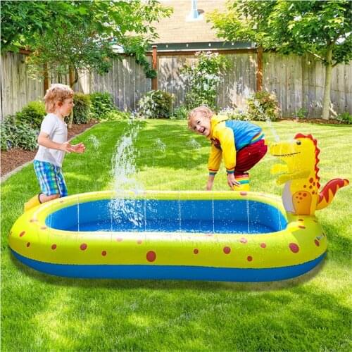 New Baby Kids Inflatable Pool Accessories Dinosaur Inflatable Pool Water Park PVC Portable Outdoor Backyard Fountain Toy Outdoor