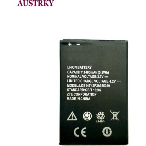 New Li3714T42P3h765039 Battery For ZTE Blade Q3 T230 AF3 T220 A3 T221 A5 AF5 A5 Pro Phone 1400mAh Battery