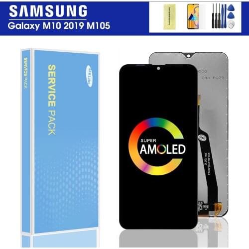 ORIGINAL 6.22'' LCD for SAMSUNG Galaxy M10 2019 Display SM-M105 M105F M105G/DS Touch Screen Digitizer Assembly Replacement