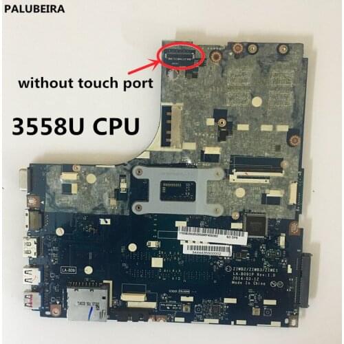 PALUBEIRA NEW High Quality For Lenovo B50-70 Laptop Motherboard ZIWB2/ZIWB3/ZIWE1 LA-B091P SR1E8 3558U CPU DDR3L 100% Tested