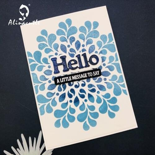 Alinacutle CLEAR STAMPS Flower Floral Background Scrapbooking Card Album Paper Craft Rubber Transparent Silicon Clear Stamp