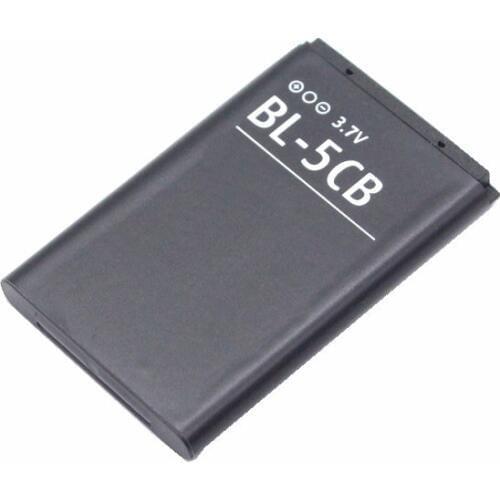 5pcs lot BL-5CB BL5CB 800mAh Replacement Battery For Nokia 1616 1800 c1-02 1280 E60 3600 3660 6620 6108 3108 2135 6086 6108 6230