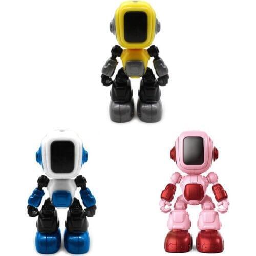Alloy Electric Robot Toys Can Talk Sing DIY Assembled Model Kids Early Education Toys for Children Birthday Christmas Gifts