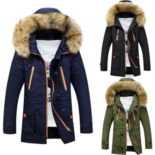 Wecrafe Men's Parkas With Fur